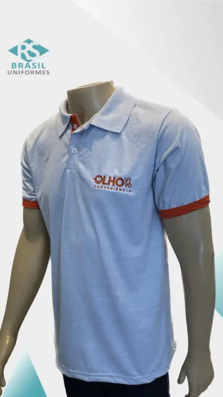 Imagem ilustrativa de Camisa polo lisa masculina uniforme