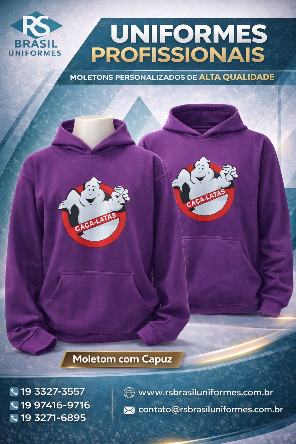 Moletom com capuz personalizado